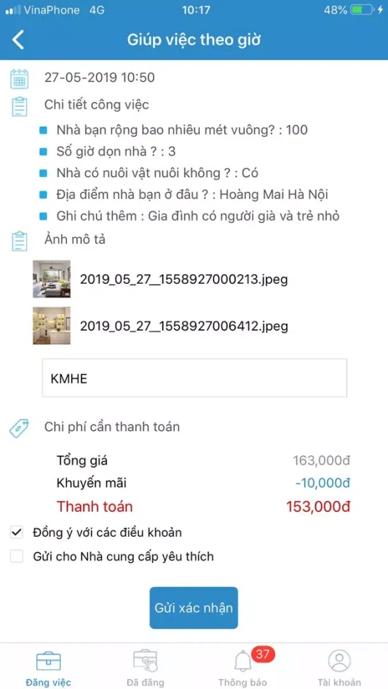 Screenshot di Metta-Gọi cơm chay, giúp việc
