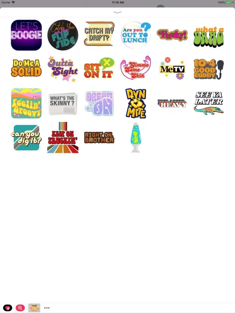 تصاویر MeTV's '70s Slang iPad 
