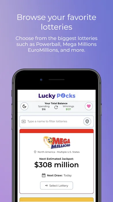 Captures d'écran de Lucky Picks - Lottery Advisor