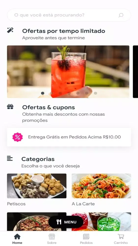 Capturas de tela do Meu Boteco Oficial