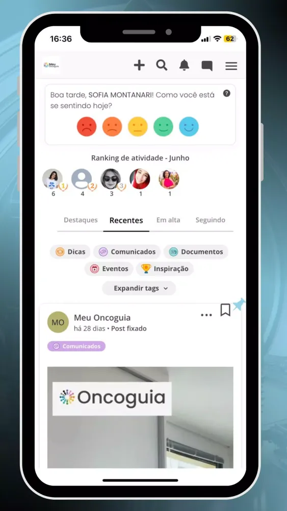 Zrzuty ekranu Meu Oncoguia