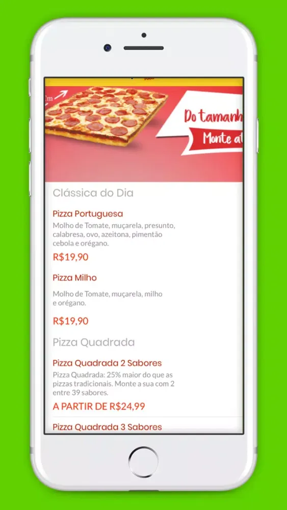 Tangkapan skrin Pizza Food Brasil