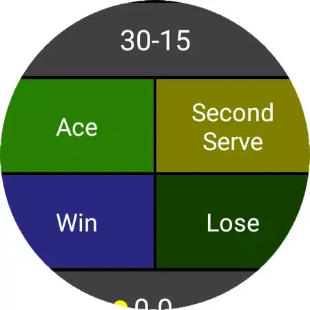 Tangkapan skrin Tennis Statistics