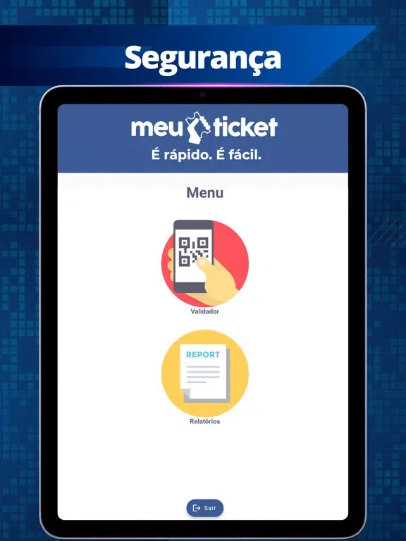 Screenshot di Meuticket iPad 