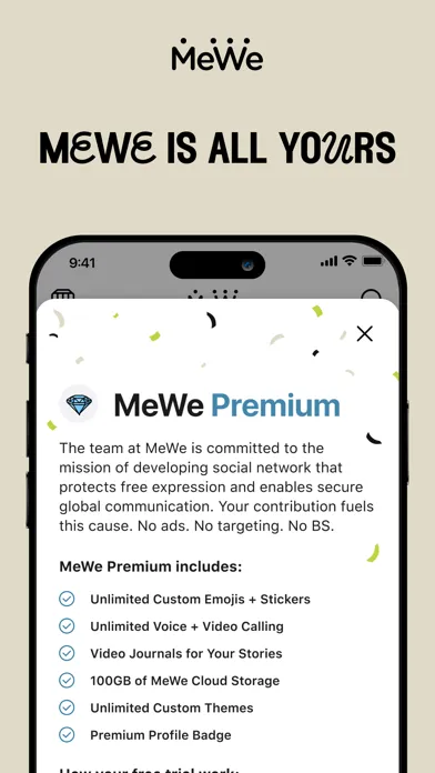 MeWe Network Ekran Görüntüleri