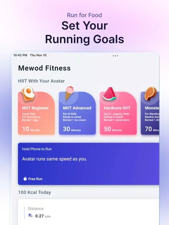 Captures d'écran de Mewod Fitness - Metaverse Run iPad 
