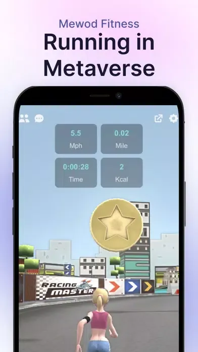 Captures d'écran de Mewod Fitness - Metaverse Run