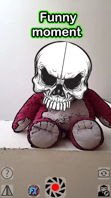 Skull Cam - A fun camera to swap faces with skulls, use realtime picture editor with cartoon style Screenshots
