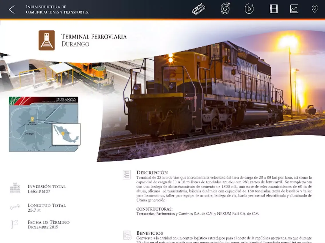 ภาพหน้าจอของ Obras SCT 2016 iPad 