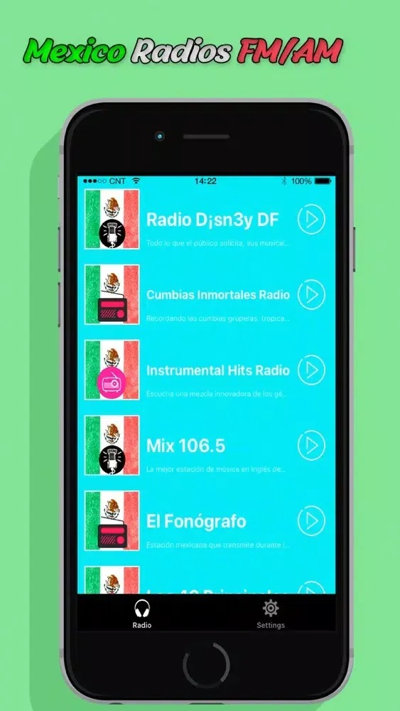Mexico Radios FM/AM en Vivo应用截图