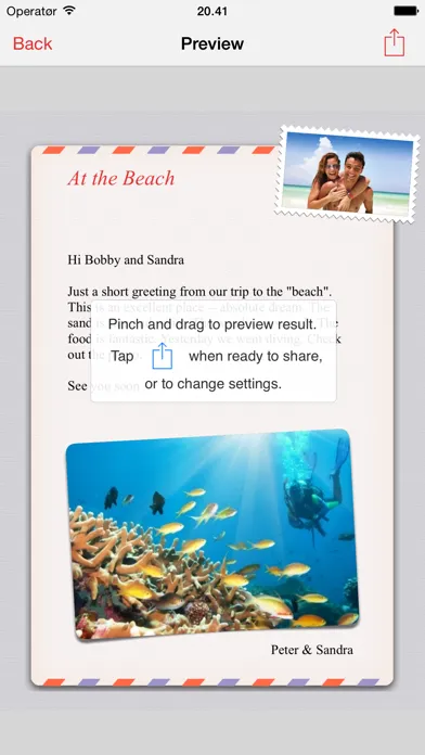Zrzuty ekranu Lifecards - Postcards