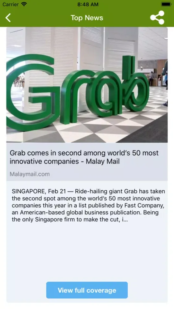 Ảnh chụp màn hình của News of Malaysia