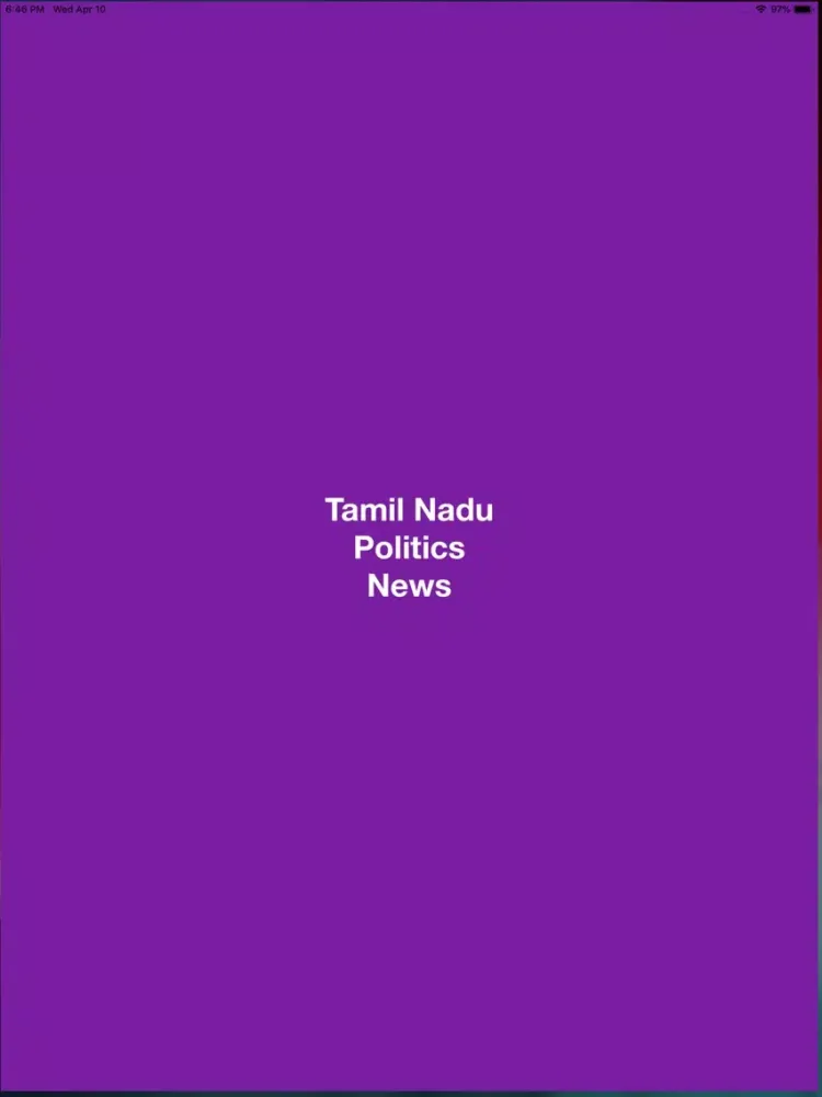 ภาพหน้าจอของ Tamilnadu Politics News iPad 