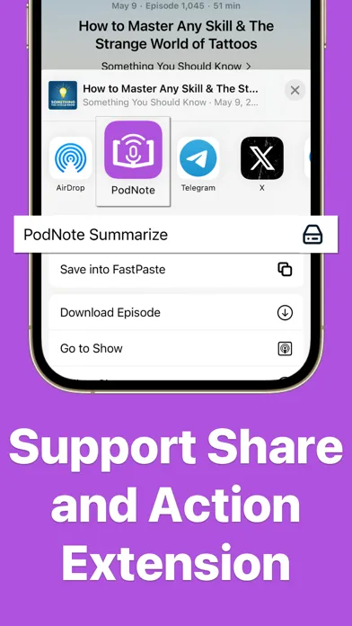Capturas de pantalla de PodNote - AI Summarize Podcast