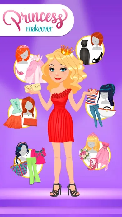 Princess makeover: hair & make سکرین شاٹس