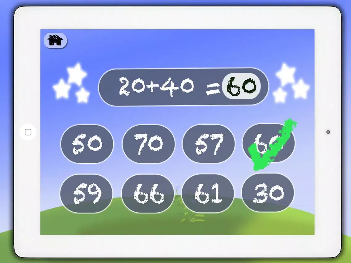 Add, subtract, multiply and divide – funny Math games for kids and children Premium iPad  Screenshots