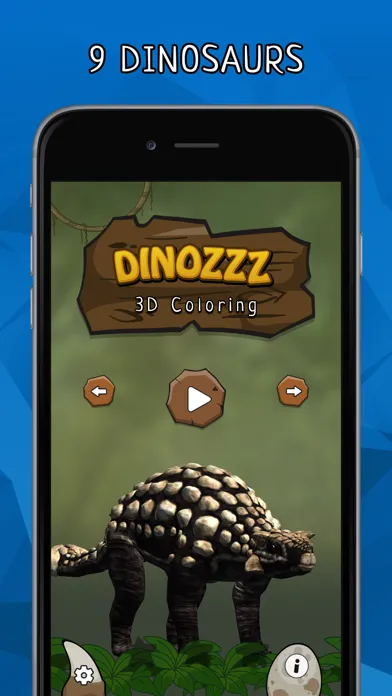 DINOZZZ 3D Coloring - interactive dinosaurs painting for adults & kids スクリーンショット
