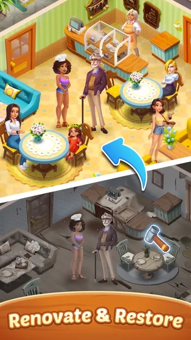 Tangkapan layar Seaside Escape®: Merge & Story