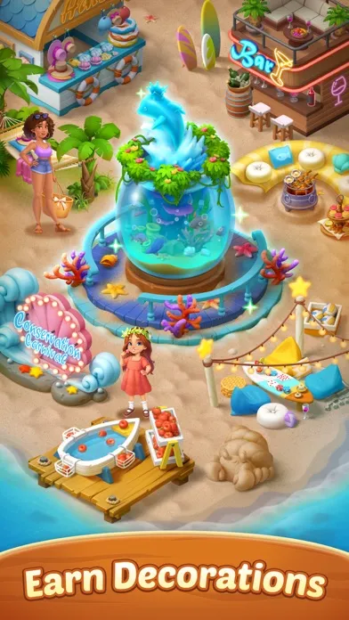 Tangkapan layar Seaside Escape®: Merge & Story