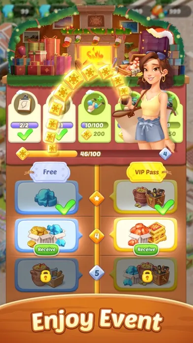 Tangkapan layar Seaside Escape®: Merge & Story