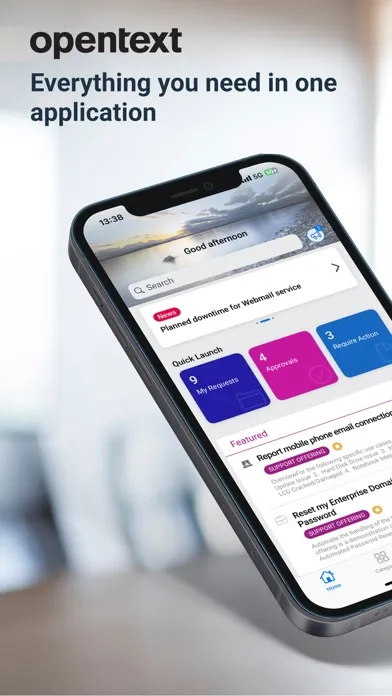 Capturas de pantalla de Enterprise Service Management