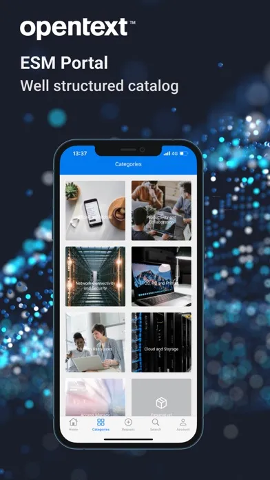 Capturas de pantalla de Enterprise Service Management