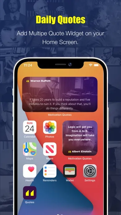 Ảnh chụp màn hình của Quotes Widget | Entrepreneurs