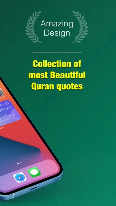 Capturas de tela do Quran Quotes Widget  | القرآن