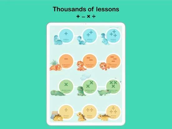 Screenshot di Dino Math: Learning Games iPad 
