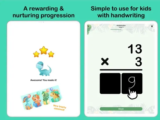 Screenshot di Dino Math: Learning Games iPad 