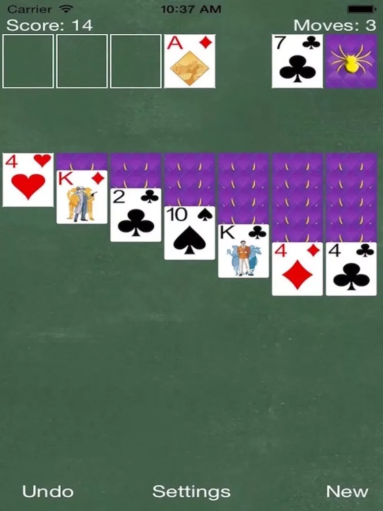 تصاویر 250 Spider Solitaire Spiderette Square Card Ace Blitz Classic Pro iPad