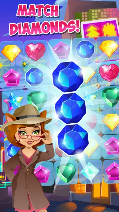 Jewels Detective Shiny Мatch 3应用截图