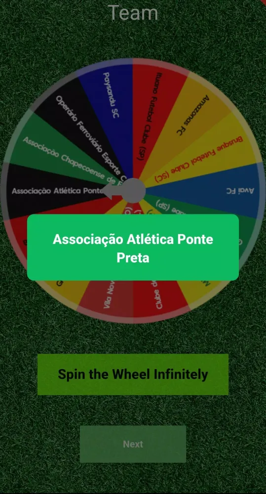 Brazilian League Simulation Screenshots