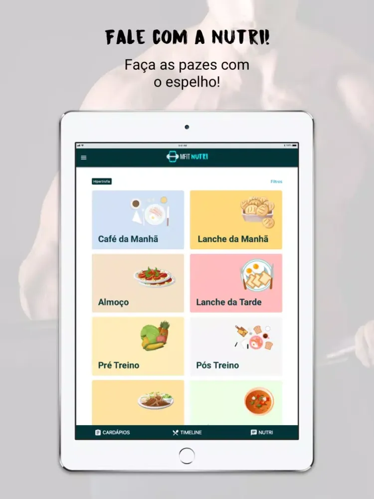 Скриншоты MFIT Nutri iPad 