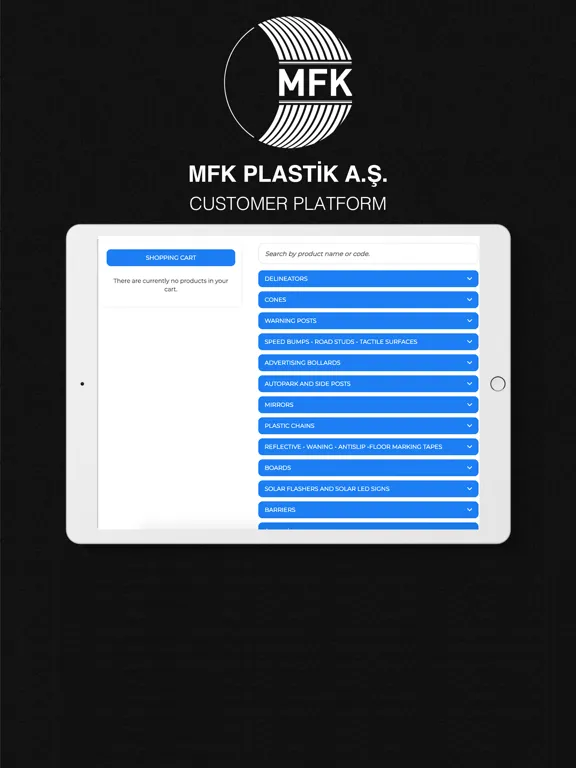 Zrzuty ekranu MFK PLASTIK EXPORT iPad 