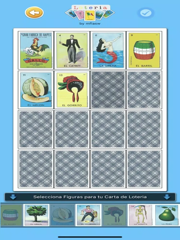 Mexican Lottery Deck iPad 應用截圖
