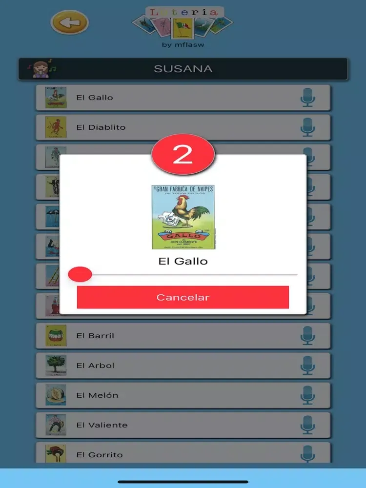 Mexican Lottery Deck iPad 應用截圖