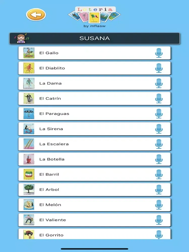 Mexican Lottery Deck iPad 應用截圖