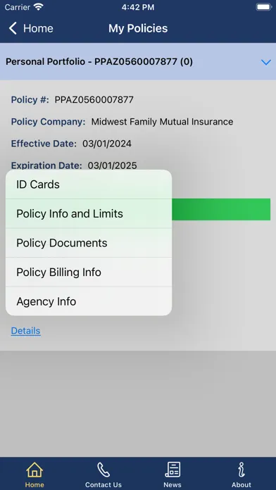 MFM My Advantage Portal Screenshots
