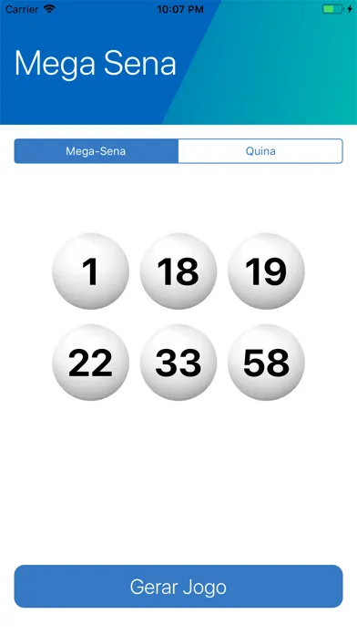 Gerador Loterias سکرین شاٹس