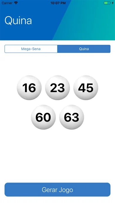 Gerador Loterias سکرین شاٹس