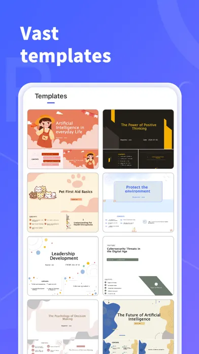 Tangkapan layar AiPPT - PPT & Slide Maker