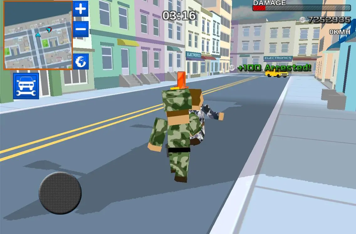 Blocky Army City Rush Racer স্ক্রিনশট