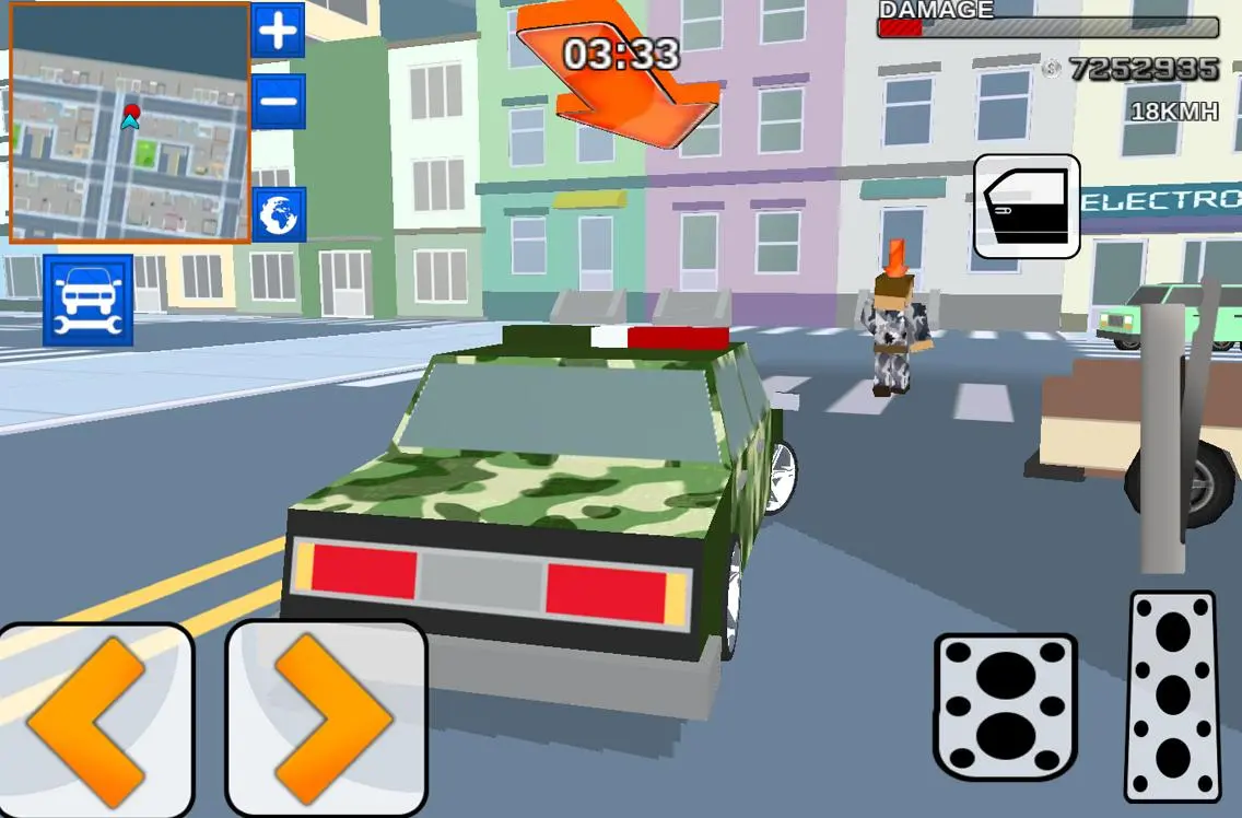 Blocky Army City Rush Racer স্ক্রিনশট