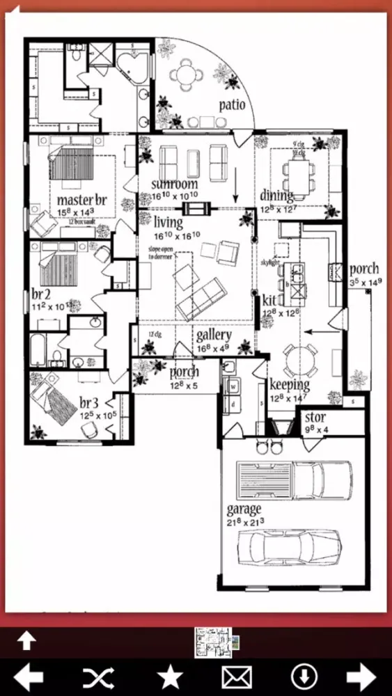 Zrzuty ekranu Country House Plans Ideas