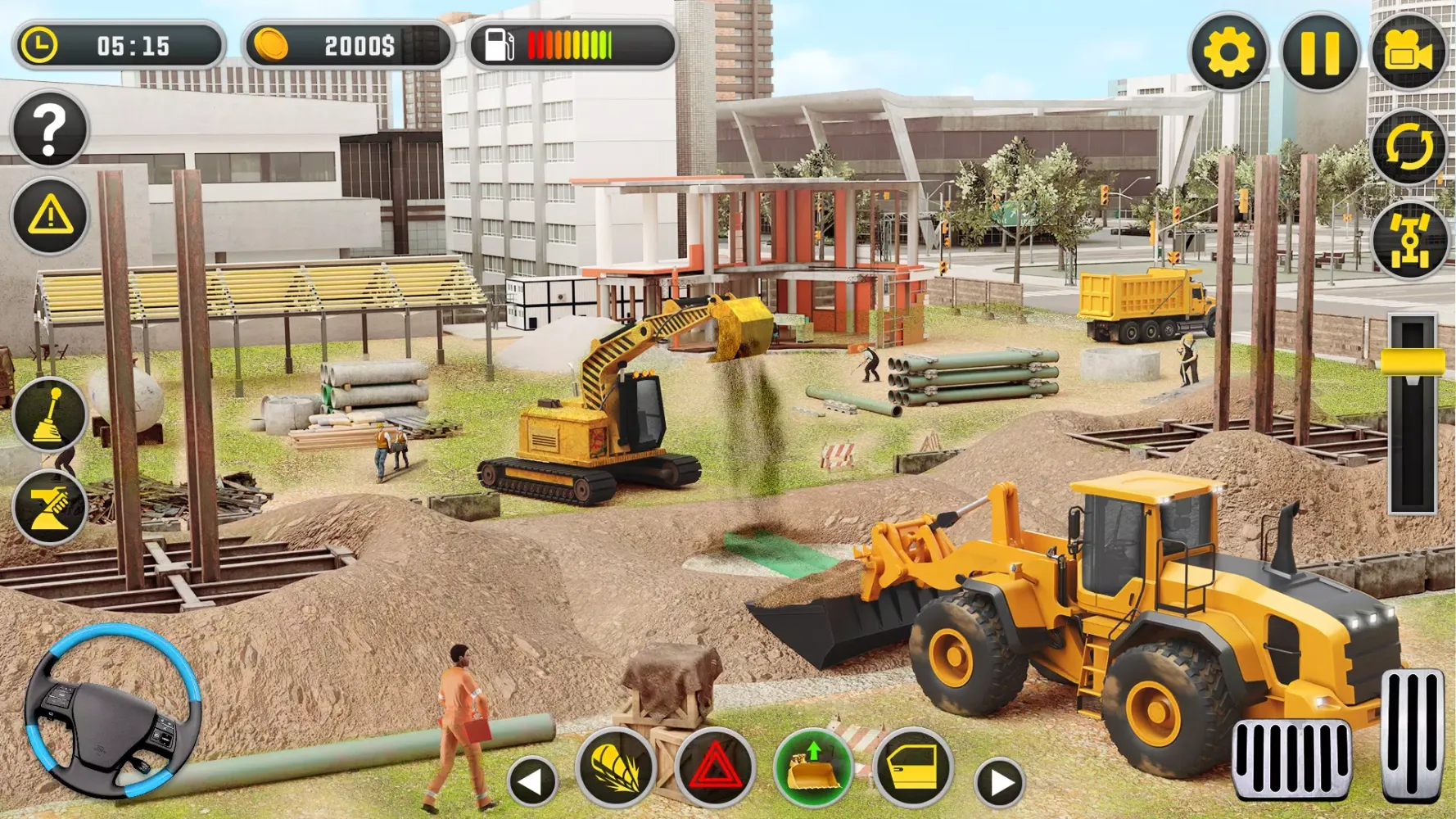 Construction Excavator Game 3D Screenshots