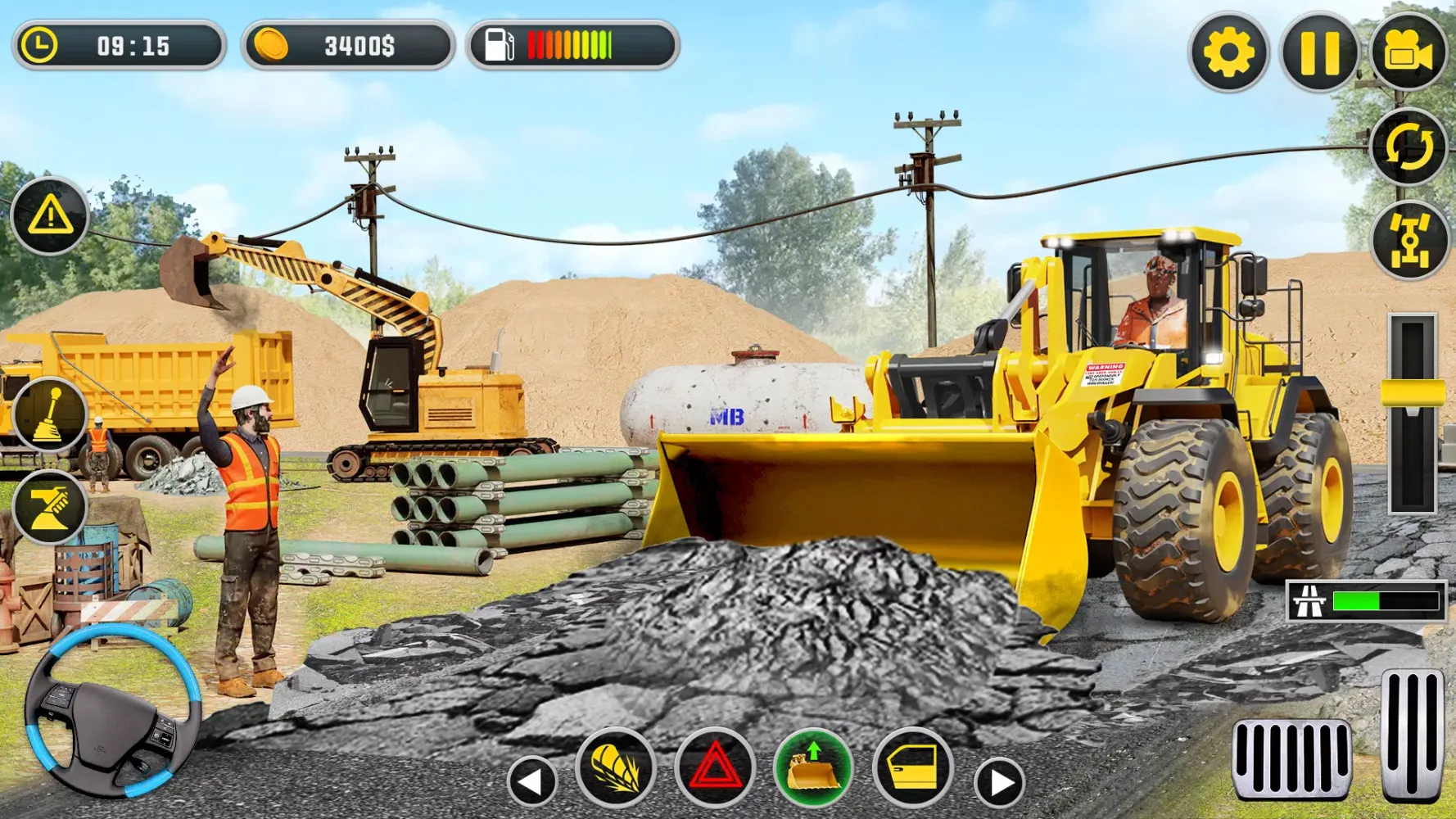 Construction Excavator Game 3D Screenshots