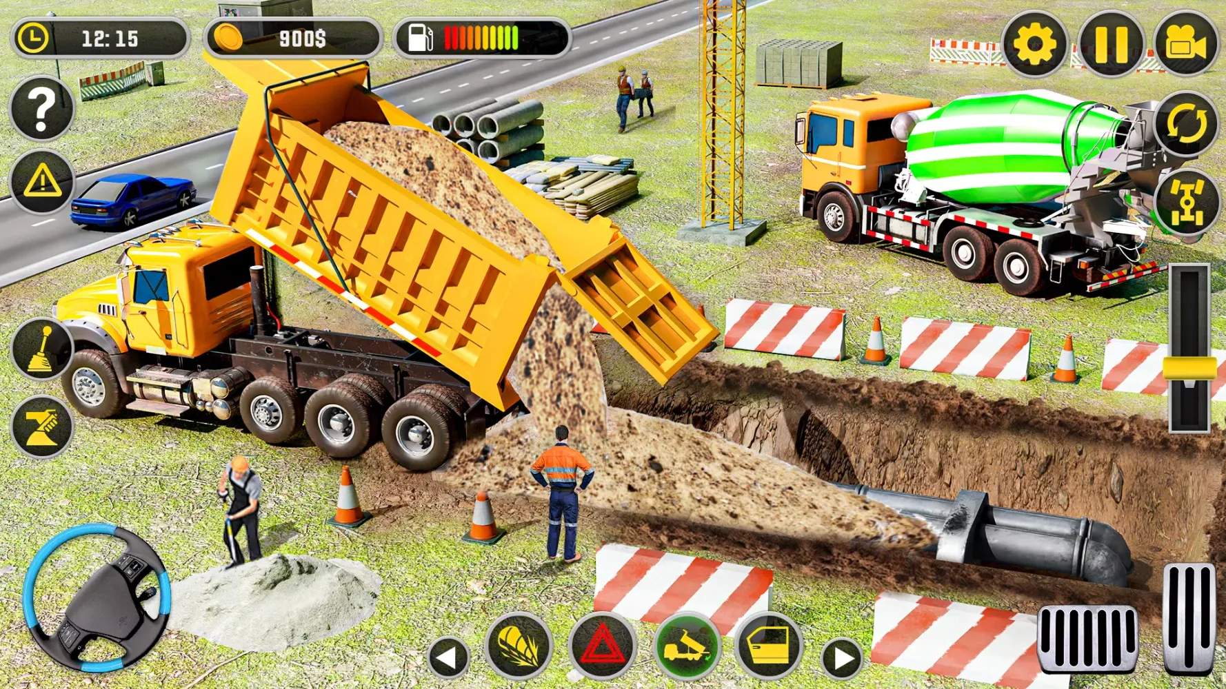 Construction Excavator Game 3D Screenshots