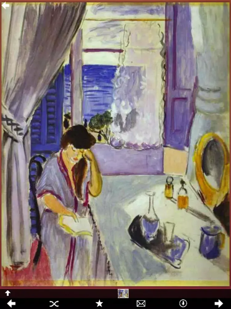 Capturas de tela do Matisse Artworks iPad 