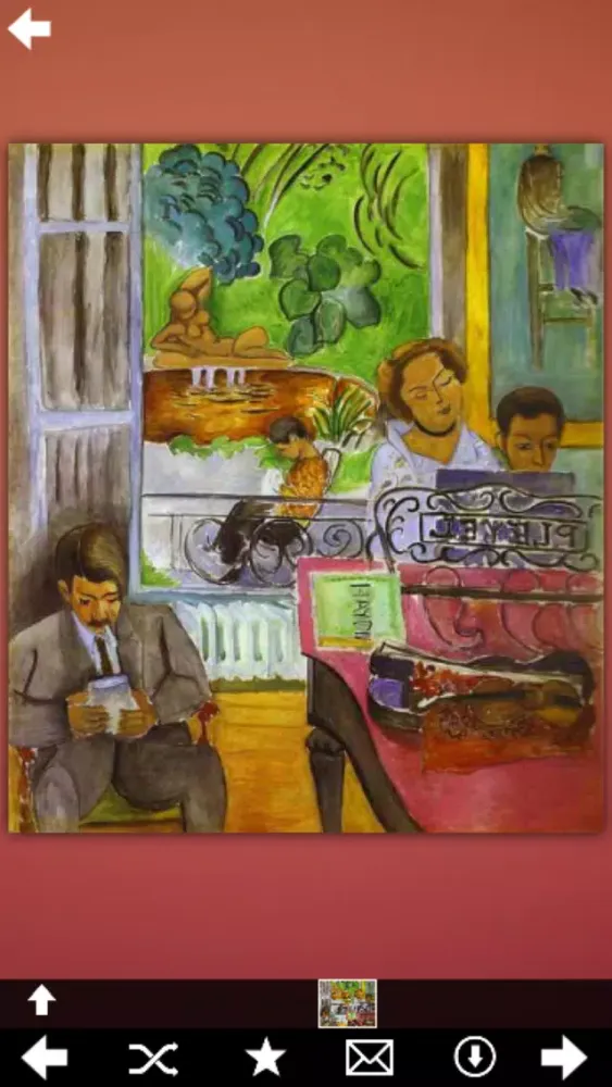 Capturas de tela do Matisse Artworks